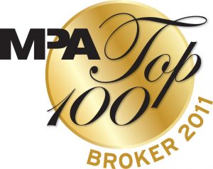 MPA Brokers Award badge in gold