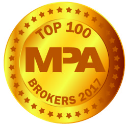 MPA Brokers Award badge in gold